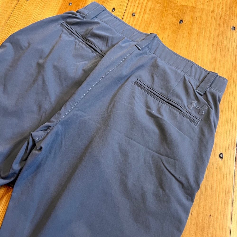 Under Armour Mens Match Play Golf Pants Gray 32x32 Loose Fit Performance A7 - Picture 4 of 6
